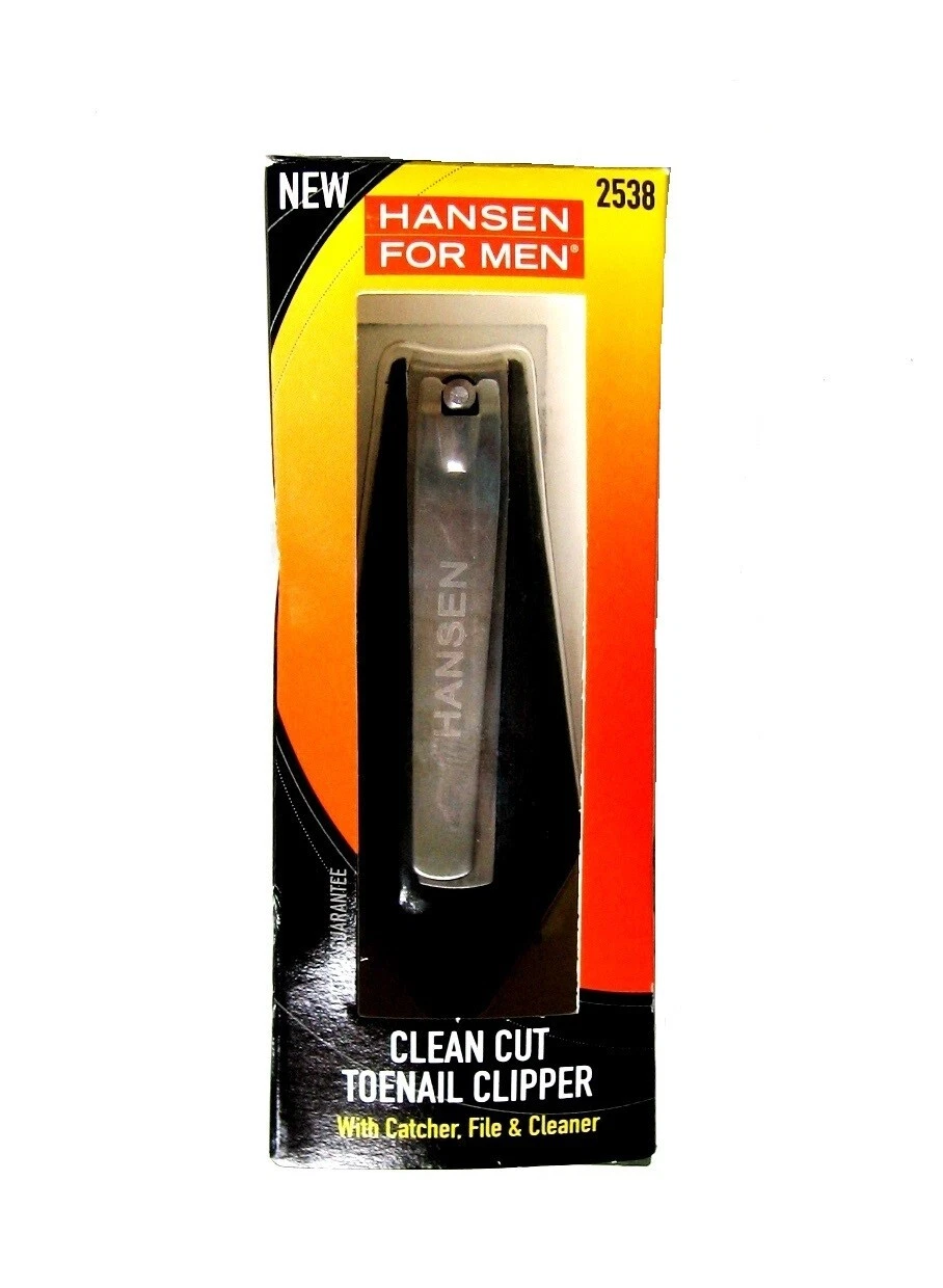 www.prominentresults.com :BN01 Sally Hansen NEW Men's 4-in-1 Stainless Steel Toenail Clipper Catvher File Cleaner