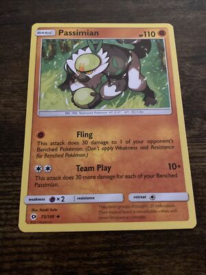 passimian pokemon card Silver Tempest Trainer [Psychic] x2 Retreat Cost Passimian 73/149 Uncommon Sun &