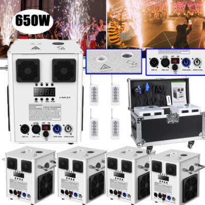 700W Cold Spark Firework Machine DJ Event Stage Effect KTV Party Wedding w/Case