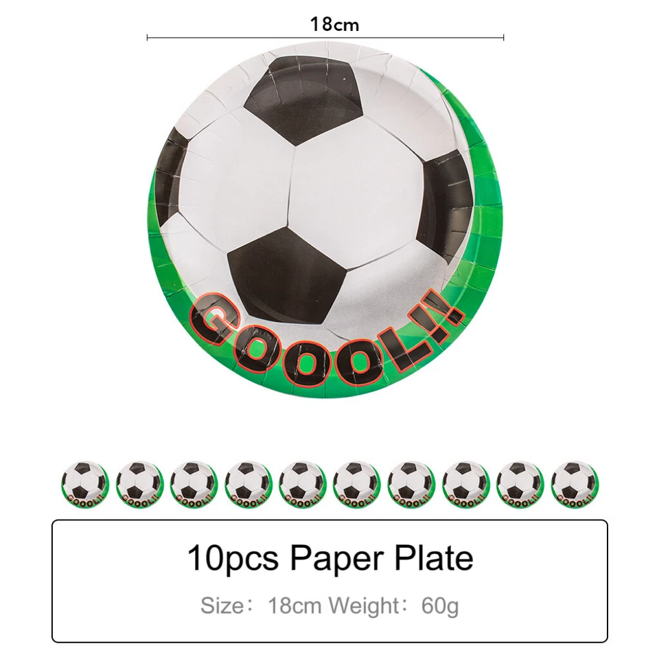 SOCCER FOOTBALL BIRTHDAY PARTY SUPPLIES TABLE CLOTH BALLOON LOOT BAG  BANNER BOY - image 3 of 4