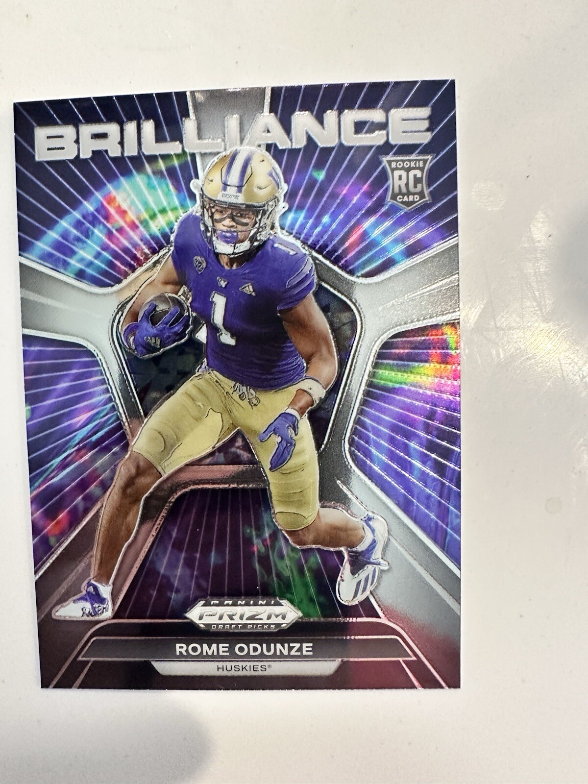 2024 Panini Prizm Draft ROME ODUNZE Brilliance Insert Chicago Bears RC