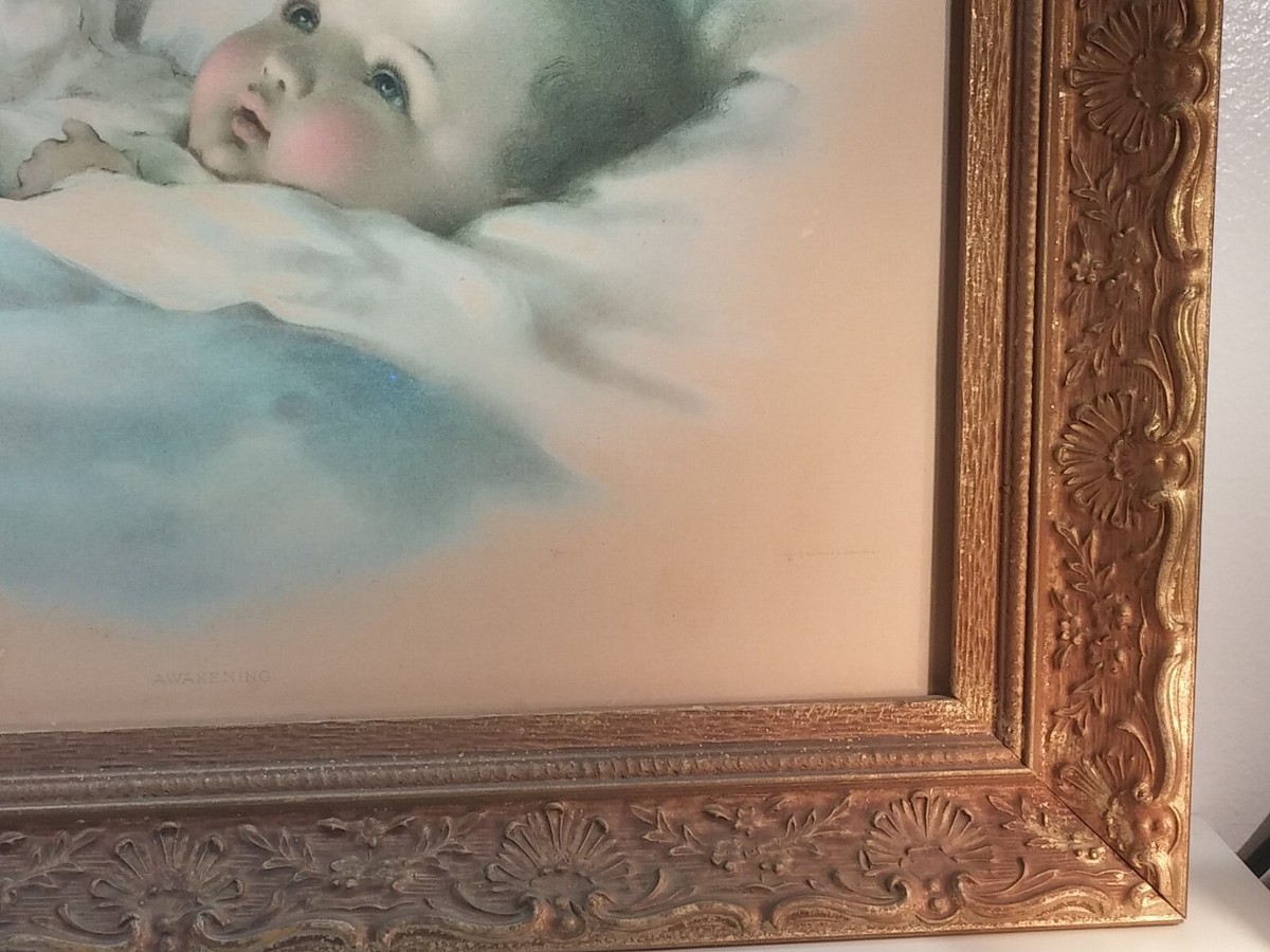 置物 BESSIE PEASE GUTMANN TWO SLEEPY HEADS Vintage 1985 Bessie