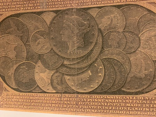 Reproduction $50 National Gold Bank Note 1870 1st National Gold Bank SF CA Copy - Picture 6 of 6