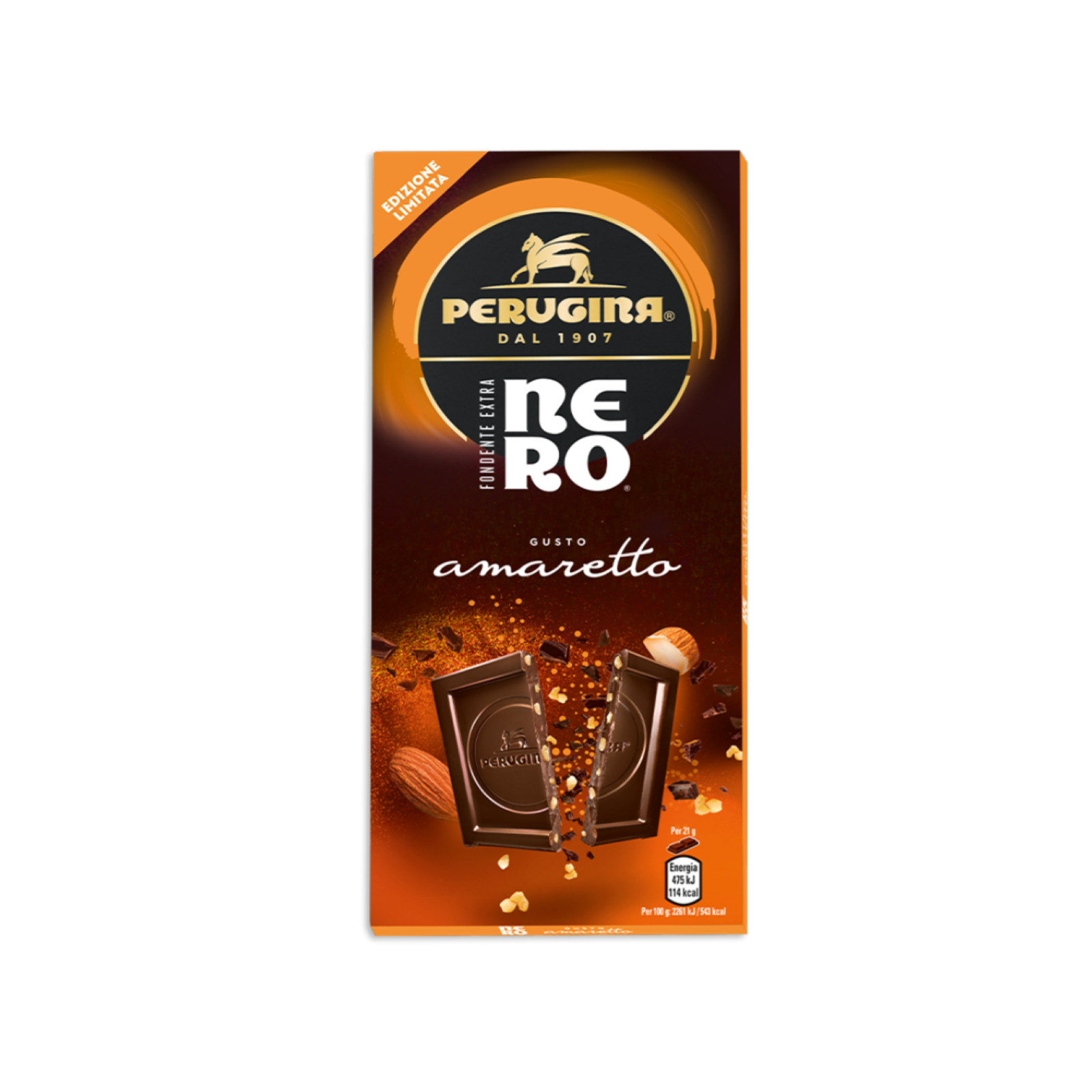 Tavoletta Cioccolato Fondente Nero Amaretto Perugina 85 g