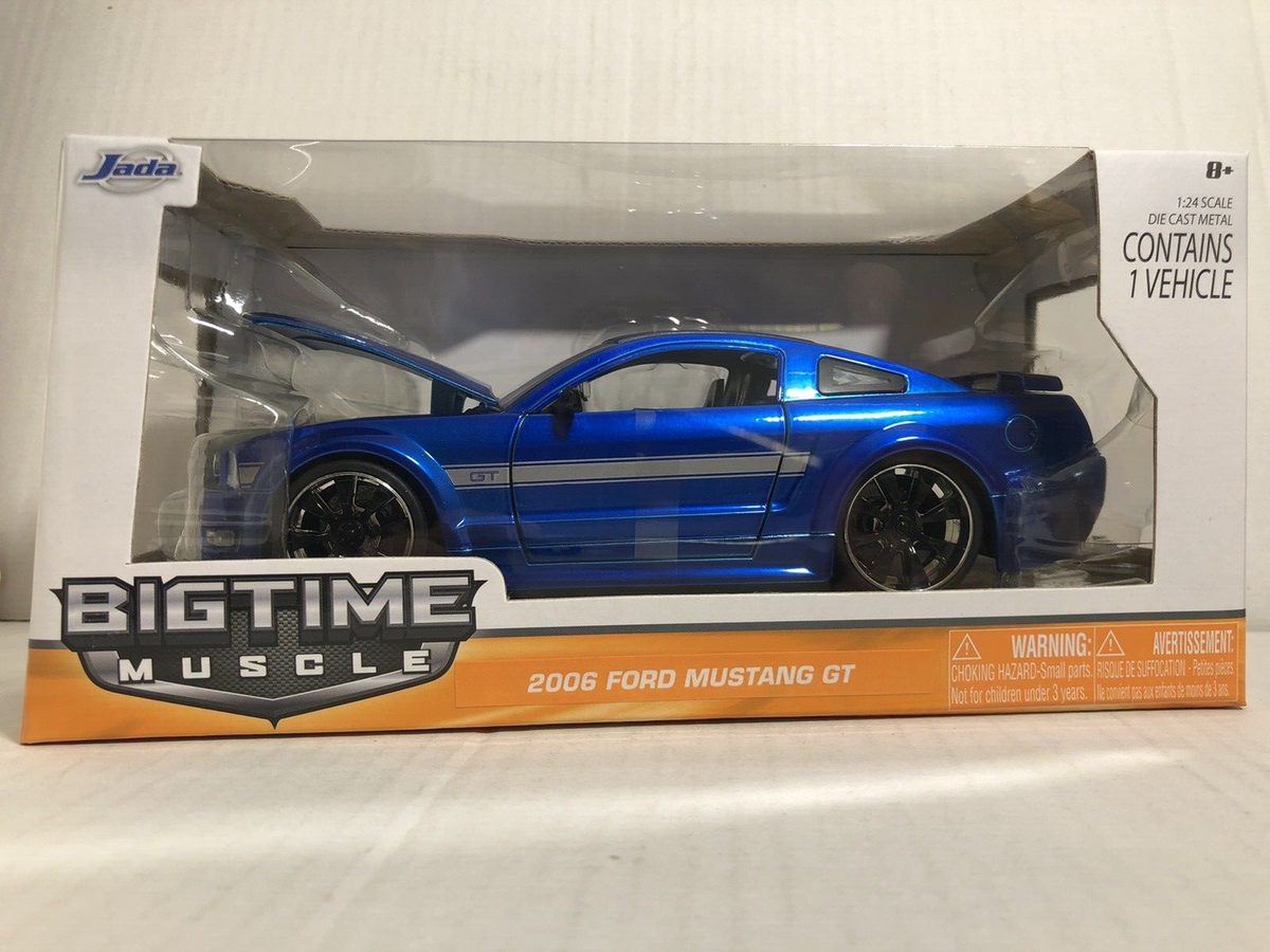 JADA BIGTIME BTM 2006 FORD MUSTANG GT BLUE 1:24 DIECAST MODEL CAR