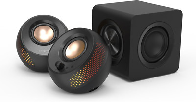 Creative Pebble X Plus Lautsprecher 2.1 USB-C RGB Subwoofer Bluetooth Mac PC