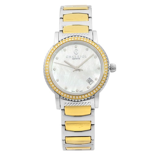 Charriol Parisii Steel Diamond MOP Dial Quartz Ladies Watch P33SY2D.921.001