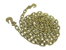 5/16" x 16' Binder Chain Transport Tie Down with Grab Hooks Grade 70 D.O.T.