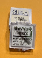 Kerr Dental BluWhite Precision Cut Dental Diamonds ROUND END TAPER  2 units