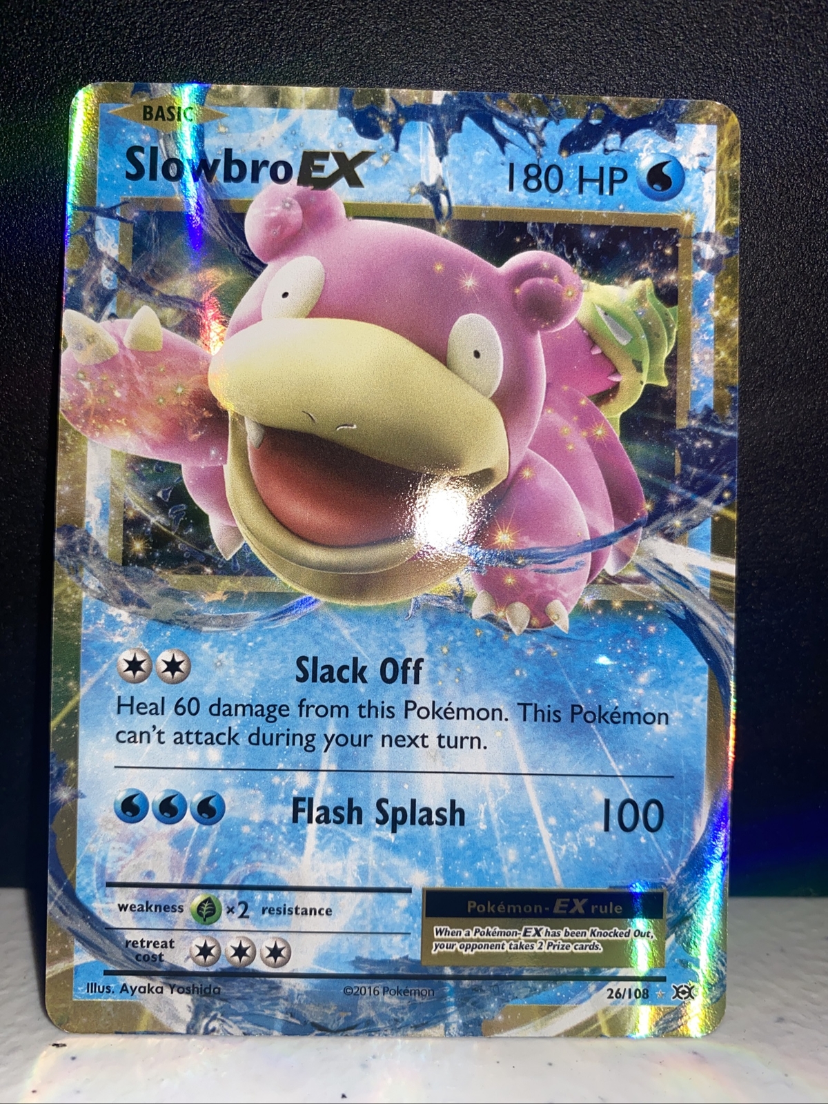 Slowbro EX 26/108 Ultra Rare - 2016 Pokémon XY Evolutions NM