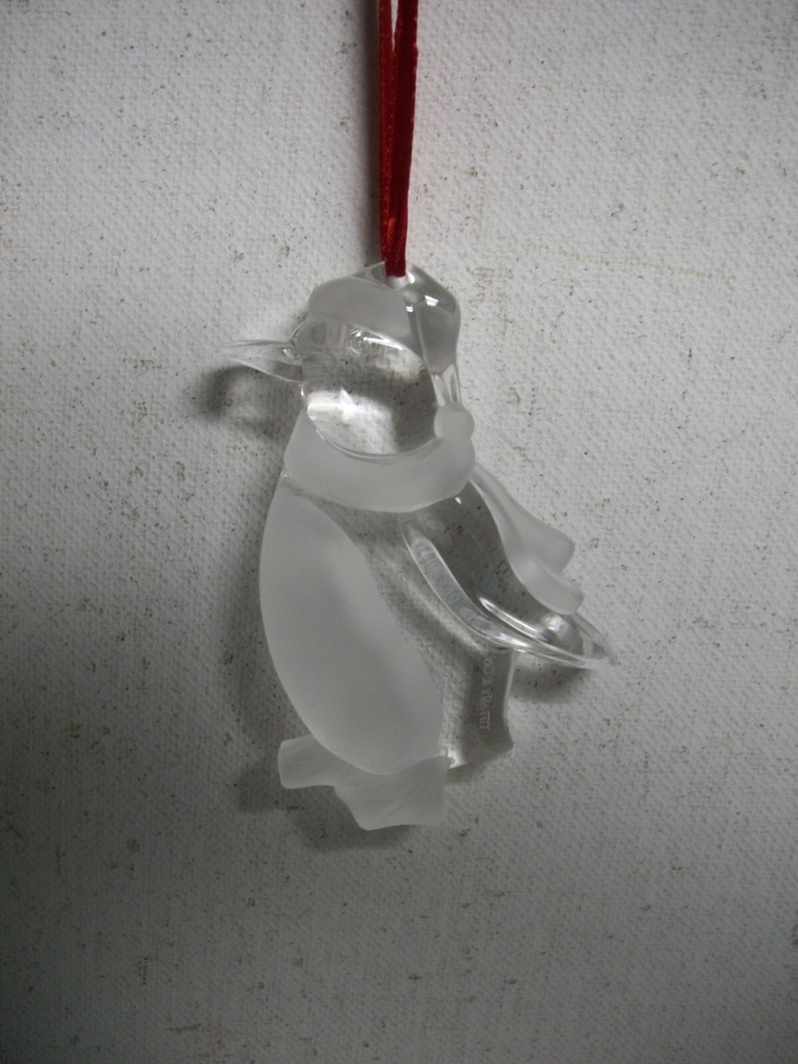 Tiffany & Co. Crystal Glass Ornament Penguin | eBay