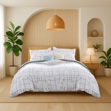 Reversible Duvet Cover Quilt Bedding Set & Pillowcase Best Price £10.99 All Size