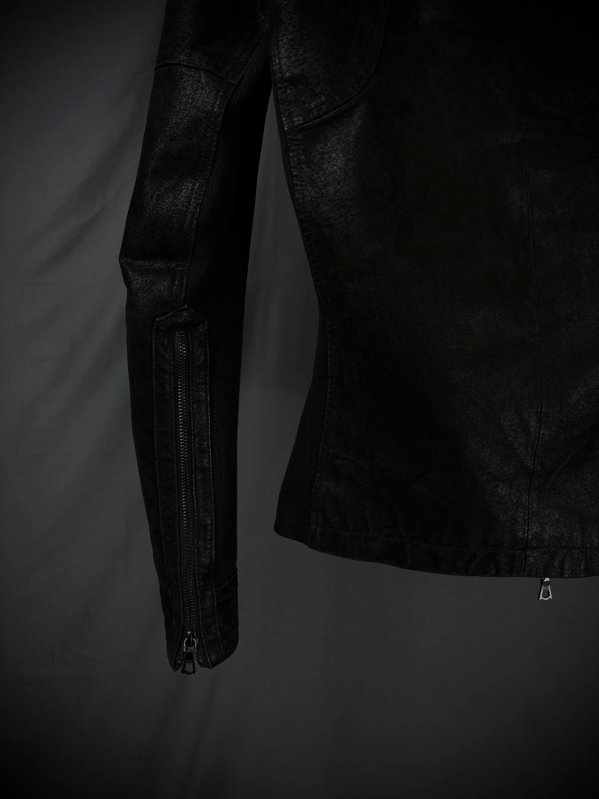 No ID Japanese Brand Hybrid Leather Bono Jacket image 6