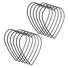 6 Inch Heart Dream Catcher Rings, 12 Pcs Wreath Floral Ring Hoop, Black