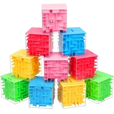 10 Pack Money Maze Puzzle Box for Cash Gift, Funny Money Holder Maze Puzzle G...