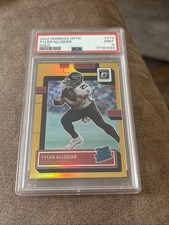 2022 Panini Donruss Optic #278 Tyler Allgeier PSA 9 GOLD /10 Rated Rookie RC SSP
