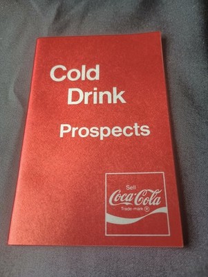Rare VTG NOS 1973 Coke SALESMAN BOOKLET Cold Drink PROSPECTS SELL Coca-Cola 4X3