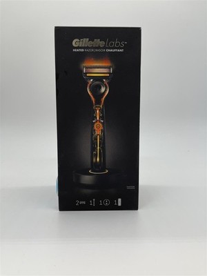 Gillette Labs Heated Razor beheizbarer Rasierer Herren, Rasierer + 2 Rasierkling