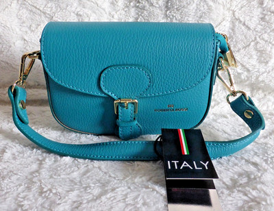 Handtasche Damenhandtasche Abendtasche ''Roberta Rossi''  Türkis