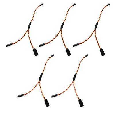 5 Stück 3-Pin RC Servo Y-Kabel Verlängerung Verdrahtet Kabelbaum für Futaba JR