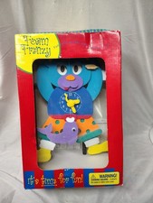 Vintage Foam Frenzy Bear Retro Toy Clock With Movement Teaching Analog Y2k Toys