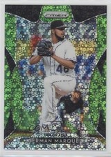 2019 Panini Prizm Tier II Lime Green Donut Circle /199 German Marquez #123 0q3