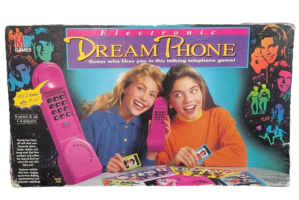 Vintage Dream Phone MB Games Electronic Board Game 1992 Working Phone Incomplete - Image 2 of 4