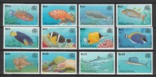 ILE MAURICE MAURITIUS - N° Yvert 946/957 Neufs XX MNH - Poissons