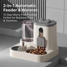 Automatic Pet Water Dispenser Food Bowl Cat Shaped Gravity Feeder for Cats Dog