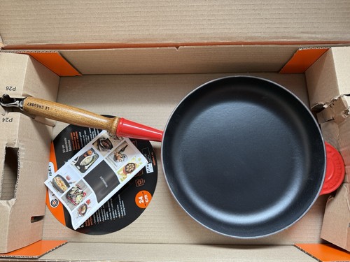 Le Creuset Bratpfanne Signature aus Gusseisen 24cm Kirschrot rot - Bild 2 von 4