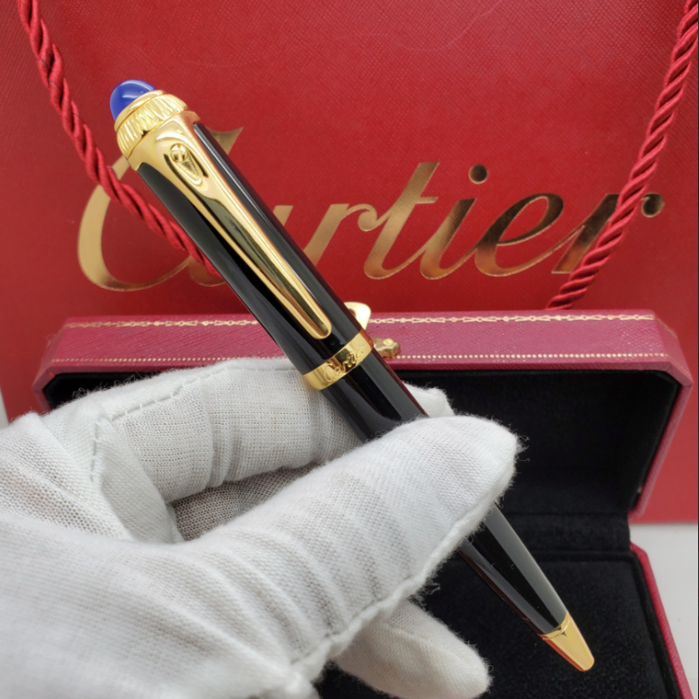 Cartier Black & Gold Ballpoint Pen VIP Rare Edition - New Full Box 2025 ...