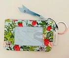 Vera Bradley ~ “Frogberry Garden Blue" ~ Zip ID Case ~ NWT