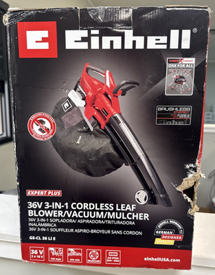 Einhell GE-CL Power X-Change 36V 130 MPH Cordless Leaf Blower Vacuum Mulcher