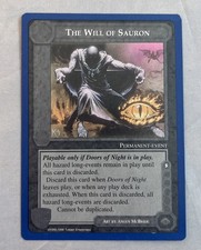 The Will of Sauron - Middle Earth CCG card (1996 ICE) MECCG Wizards Unlimited