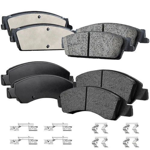 Brake Pad Set For 2007-2013 Chevrolet Silverado 1500 GMC Sierra 1500 Front Rear
