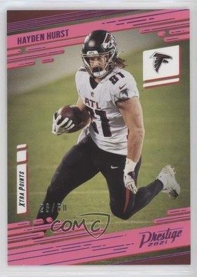 2021 Panini Prestige Xtra Points Pink 23/50 Hayden Hurst #34 01i1