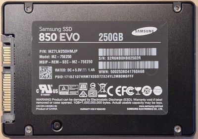Samsung SSD 850 EVO 250GB 2,5'' MZ-75E250