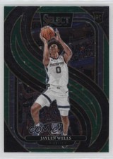 2024-25 Panini Select Premier Level Green Stars Prizm Jaylen Wells #188 04mf