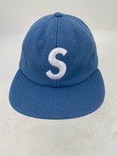 Supreme Unisex Wool With S Logo Baseball Hat Size OS Light Blue