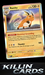 Raichu 026/165 Pokemon Rare SV: Scarlet & Violet 151 Card NM