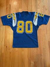 Vintage San Diego Chargers NFL Football Jersey Sand Knit #80 Blue 1980’s Large