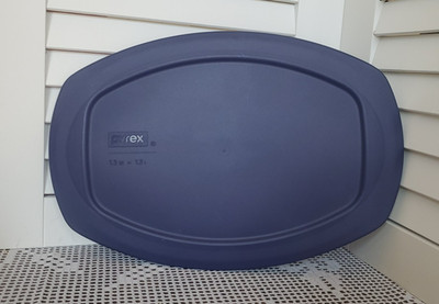 Pyrex C-702-PC Blue Oval Plastic Lid Replacement for 1.5 QT 1.4 L Casserole VTG