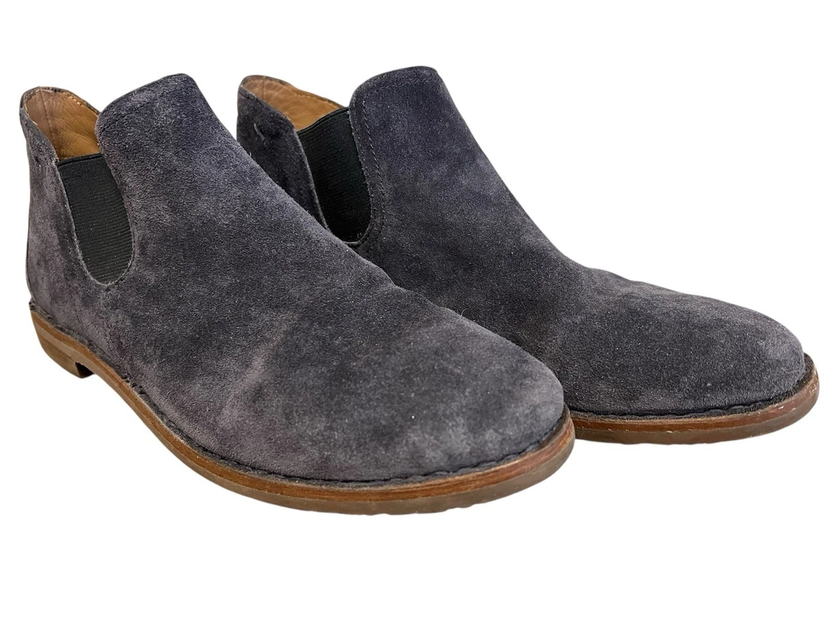 Trask Brown Suede Chukka Boot with Navy Elastic Trask - Britton Brown English Waxed Suede Chelsea Boot main image 2