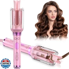 Automatic Curling Iron Hair Curler - HITTIONA Rotating Curling Iron Wand 1 In