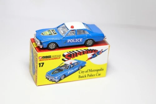 Corgi Juniors No 17 Superman Buick Regal - Vintage Original & Free Repro Box