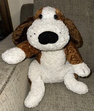 Beagle Brown Black White Puppy Dog Stuffed Animal Beanbag Plush Floppy Hound