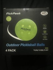 4 Outdoor Pickleball Balls - Standard 40 Holes Ball Meet USAPA Standard