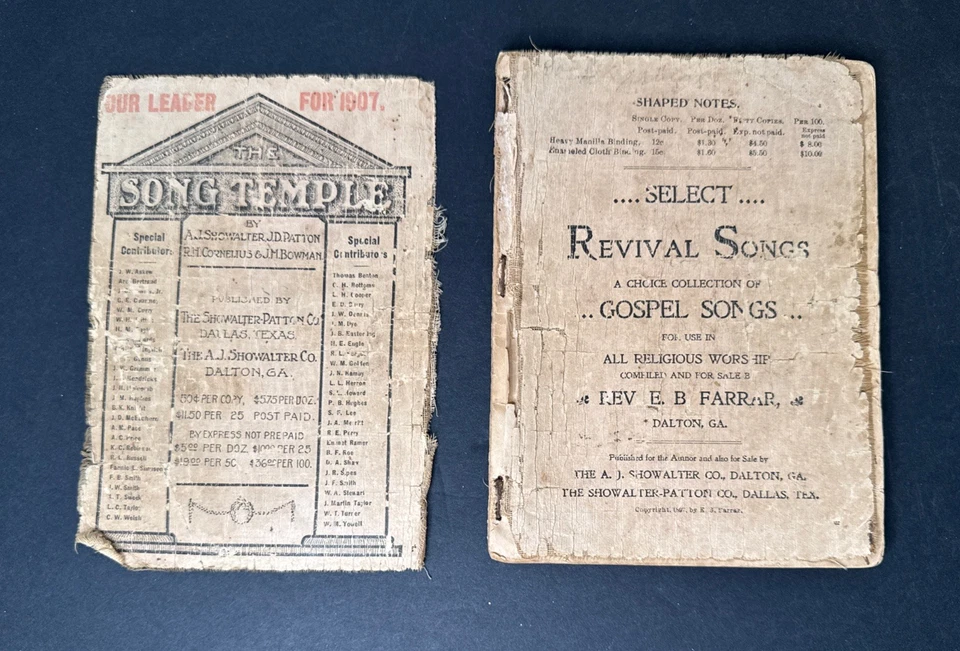 Antique The Feast Of Songs REVIVAL GOSPEL SONGS 1897 Collection  RevE.B. Farrar - Image 3 of 4
