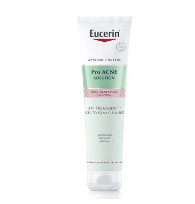 Eucerin Pro Akne Lösung 3X Gel zu Schaum Reiniger 150 ml.