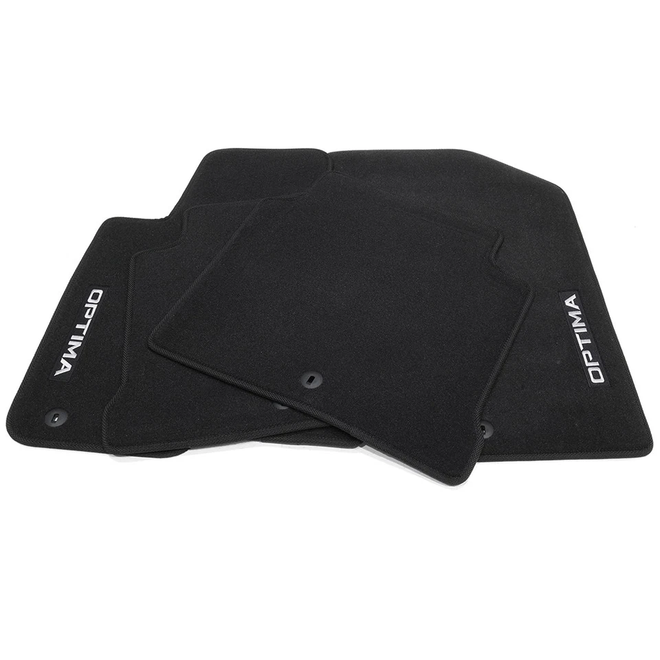 Juego de 4 alfombrillas negras Kia Optima D5014-ADU00 2016-2018 OEM NUEVAS Foto 4 de 4